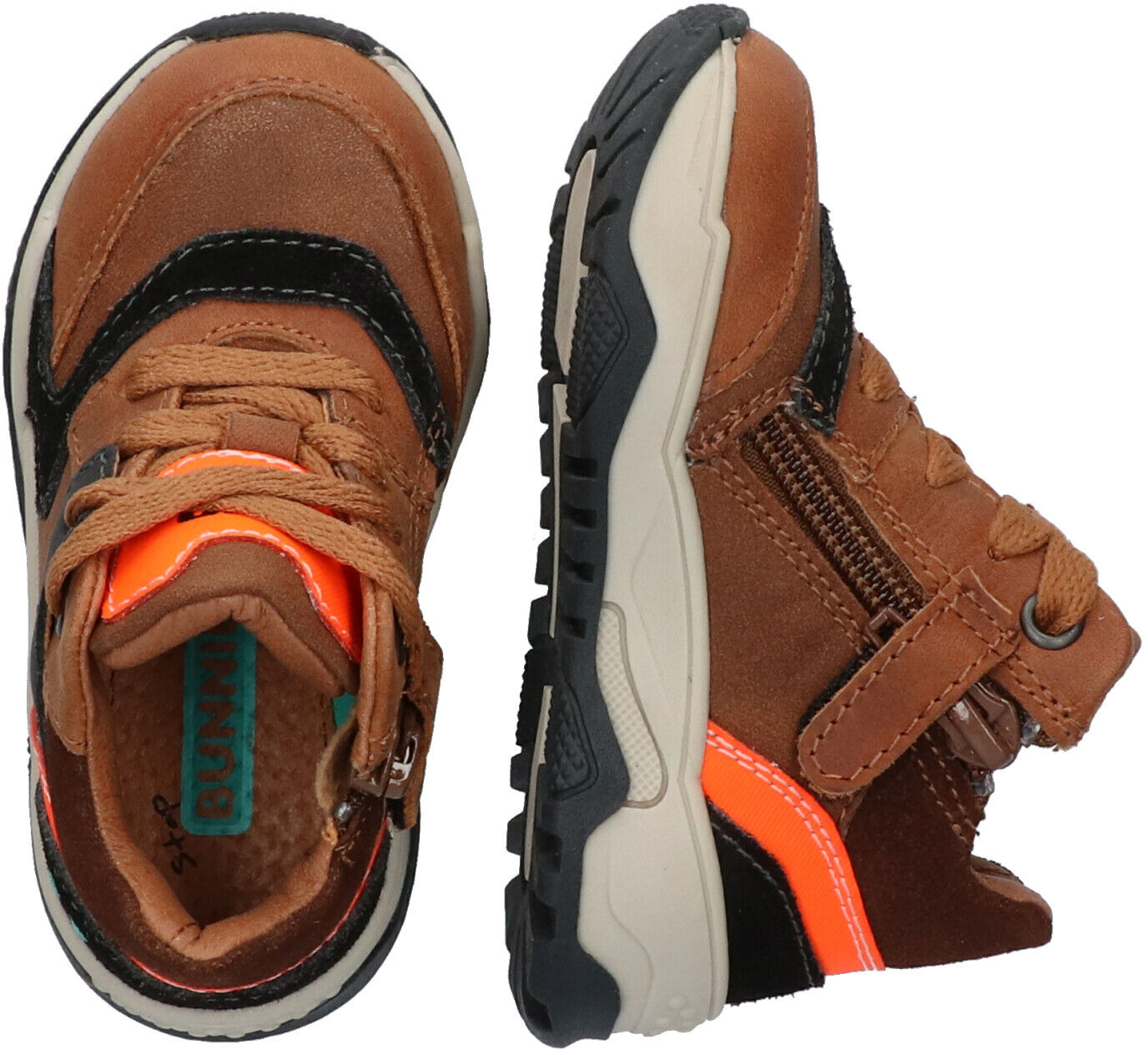 BUNNIESJR Baskets montantes CODY CHUNKY en marron - medium