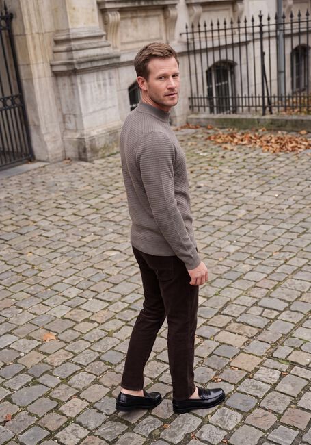 GENTILUOMO Pull TURTLE LS en taupe - large