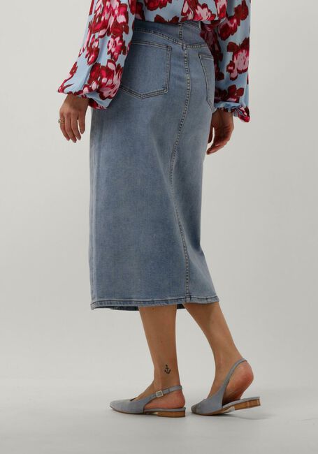 Lichtblauwe Y.A.S. Midirok YASDOLMA HW LONG DENIM SKIRT S. - large