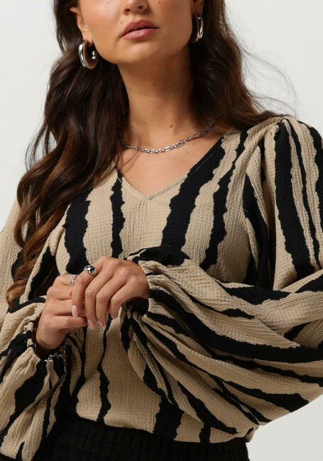 Beige MODSTRÖM  HARLANDMD PRINT TOP - large