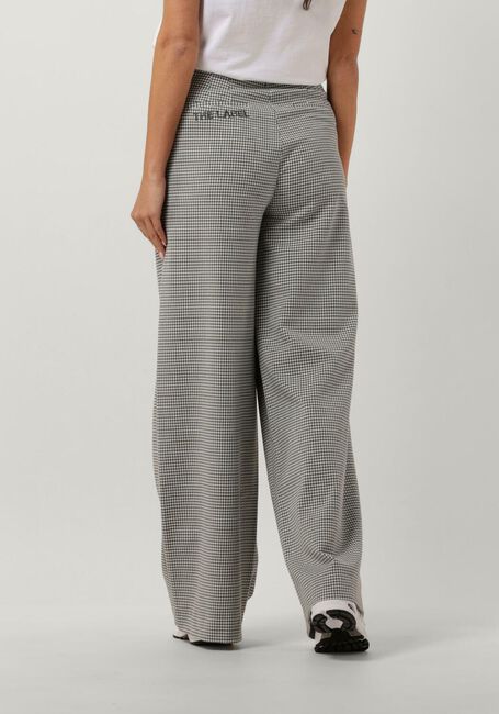 ALIX THE LABEL Pantalon LADIES WOVEN MINI CHECK PANTS en gris - large