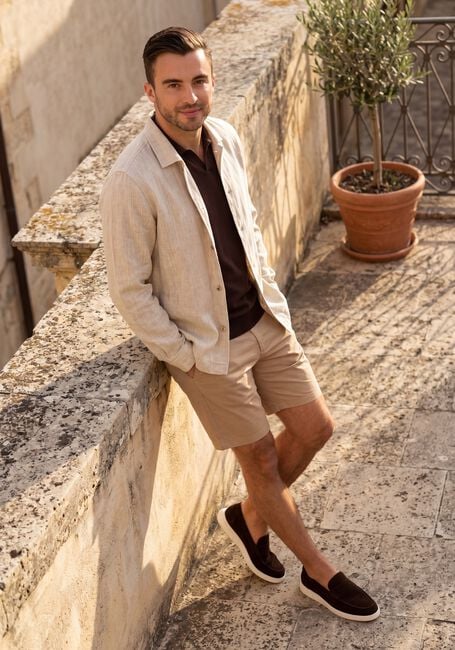 PROFUOMO OVERSHIRT RAW Surchemises en beige - large