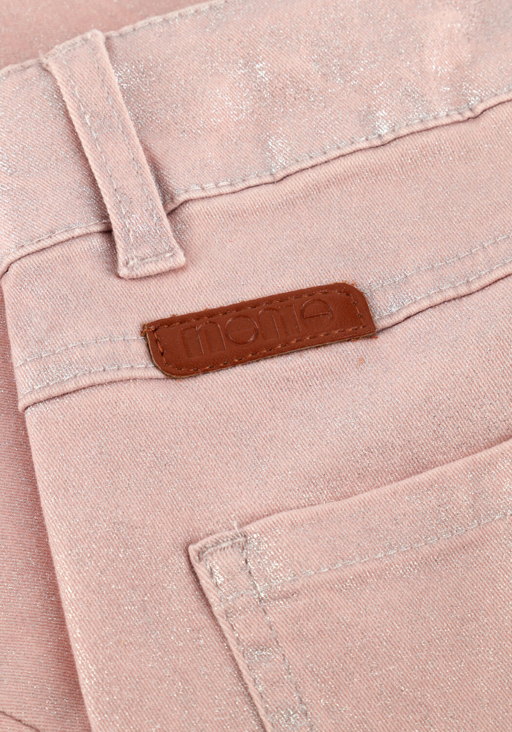 NONO Wide jeans SIAM FOILCOATED STRETCH TWILL PANTS en rose - large