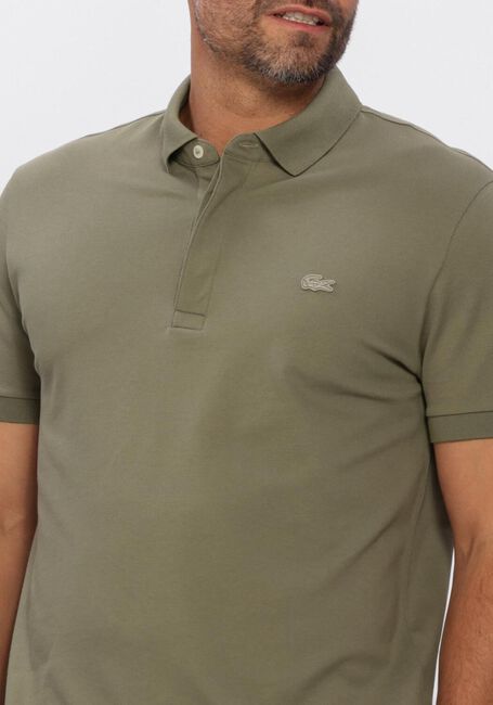 LACOSTE Polo REGULAR FIT COTTON BLEND POLO SHIRT en vert - large