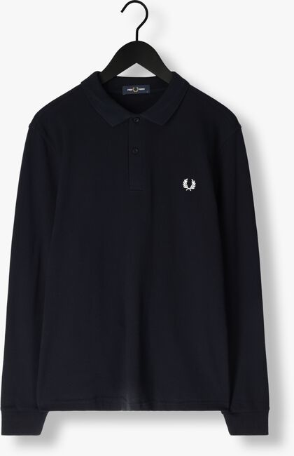 Donkerblauwe FRED PERRY Polo LS PLAIN FRED PERRY SHIRT - large