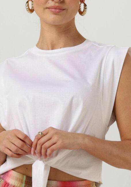 SCOTCH & SODA Haut RELAXED-FIT KNOTTED T-SHIRT en blanc - large