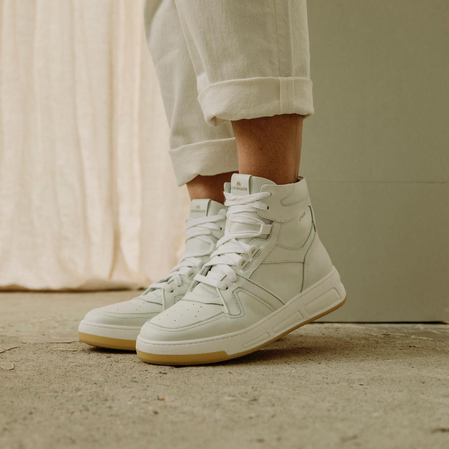 Witte COPENHAGEN STUDIOS Hoge sneakers CPH406 Omoda