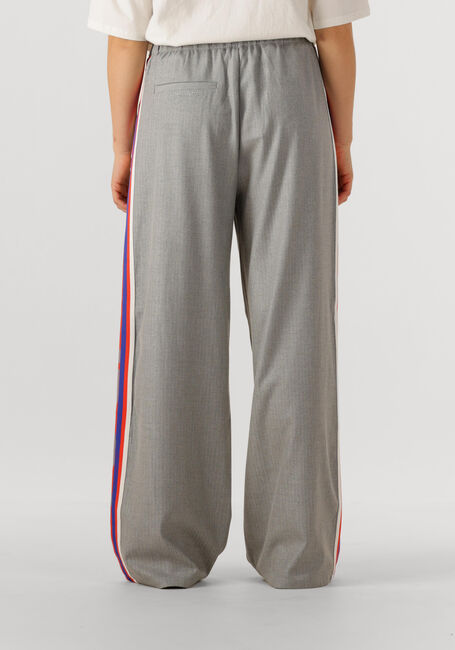 Grijze ALIX THE LABEL Wijde broek LADIES WOVEN COATED HERRINGBONE PANTS - large
