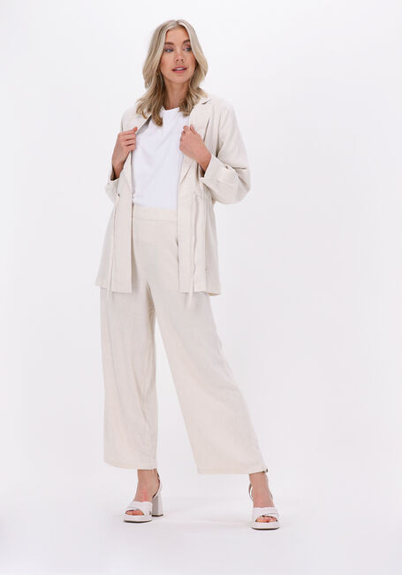 MSCH COPENHAGEN Pantalon large MARIET ANKLE PANTS en beige - large