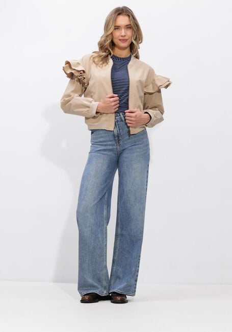 SUMMUM T-shirt TOP TWO TONE LUREX STRIPE en bleu - large