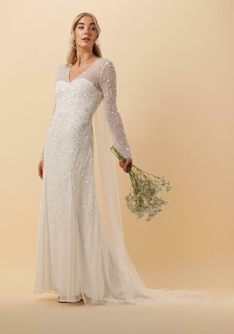 Y.A.S. YASVANESSA LS MAXI TRAIN DRESS - CELEB Mode mariage en blanc - large