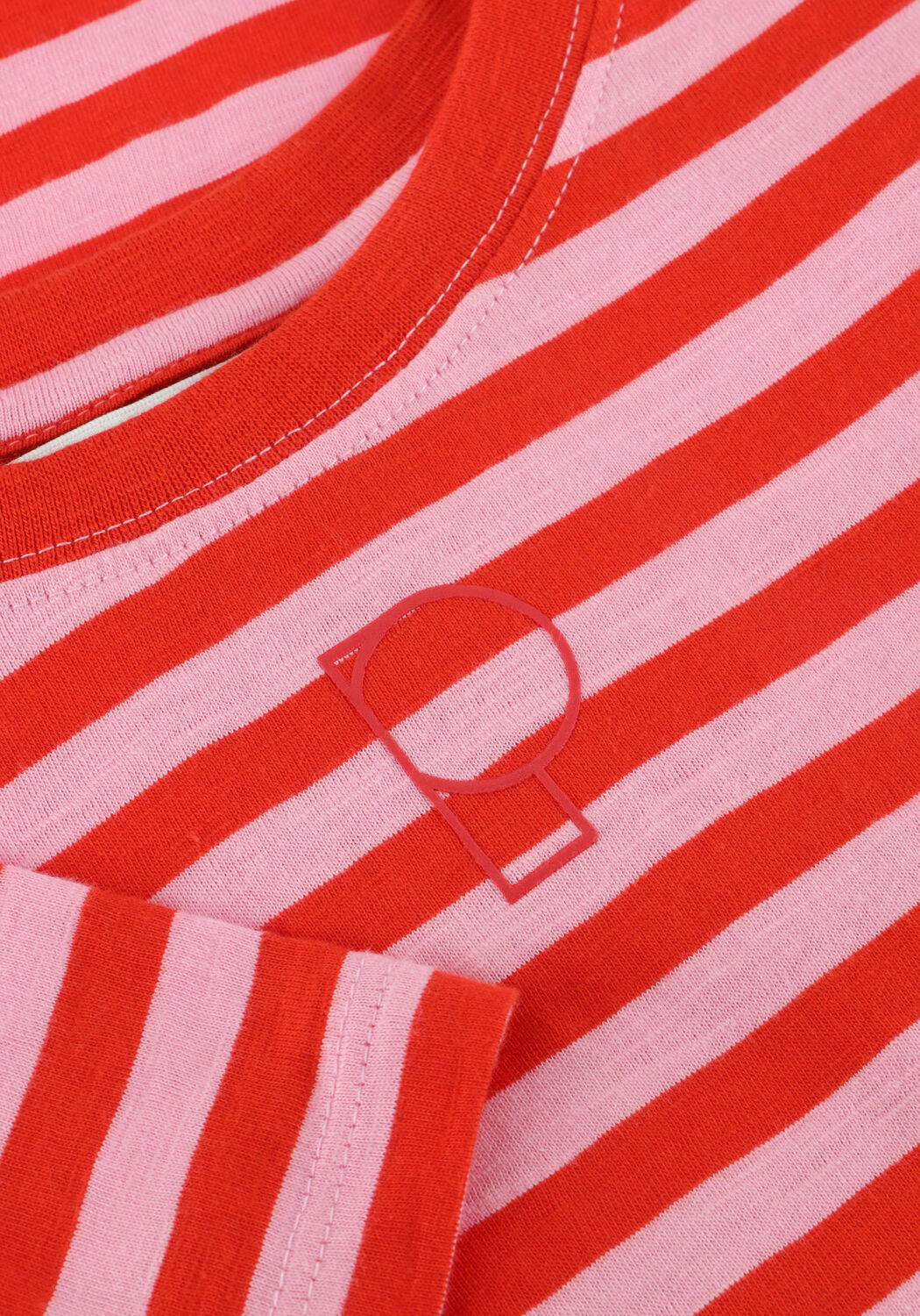 Multi POM AMSTERDAM Tops & T-shirts TSHIRT STRIPE ORANGE PINK - large