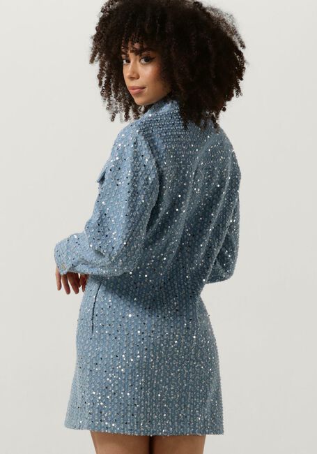SECOND FEMALE Mini robe LEMARA DRESS Bleu clair - large