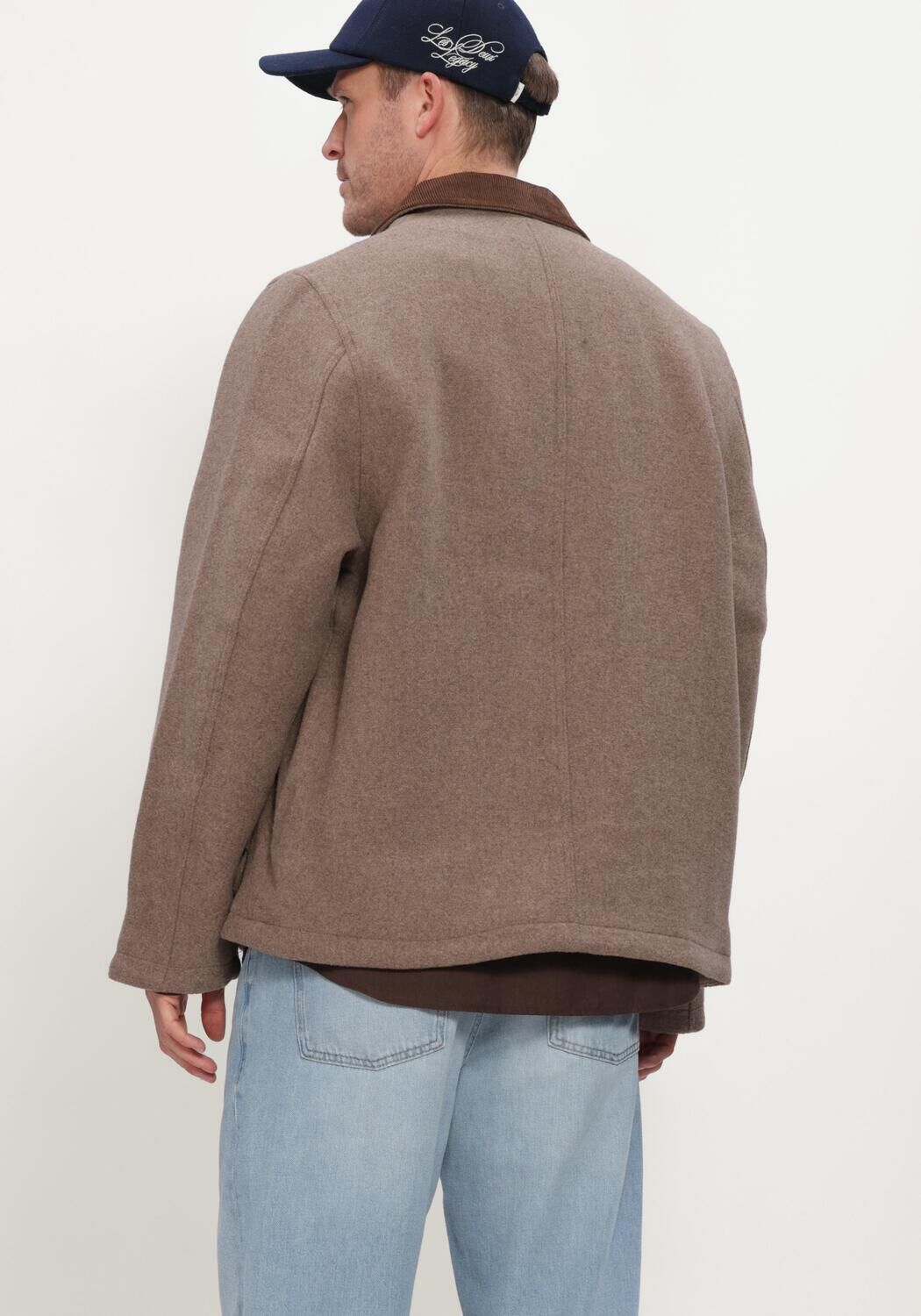 LES DEUX Jack MELANGE WOOL JACKET en beige - large