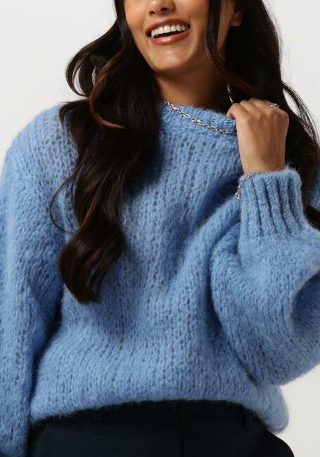 AMERICAN DREAMS Pull LEONNIE ALPACA PULLOVER Bleu clair - large
