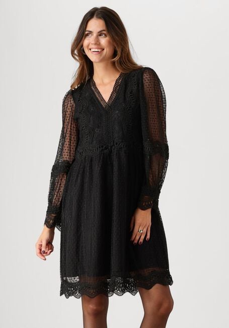 Zwarte Y.A.S. Mini jurk YASSOPHIRA LS DRESS - large