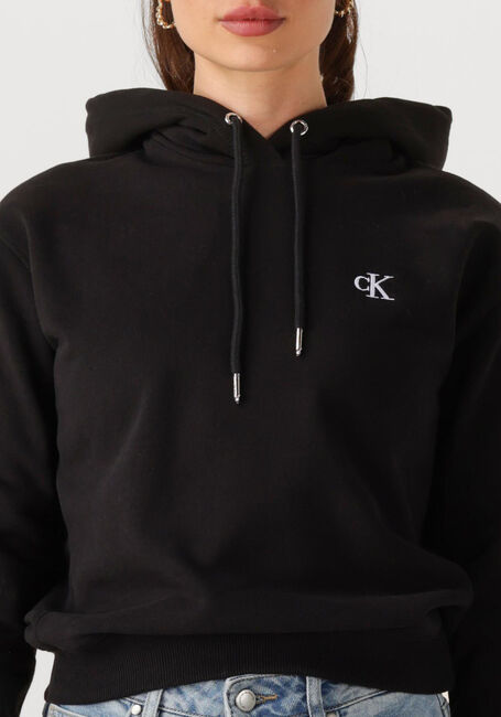 CALVIN KLEIN Pull CK EMBROIDERY HOODIE en noir - large
