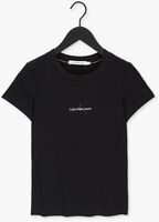 CALVIN KLEIN T-shirt MONOGRAM LOGO SLIM TEE en noir