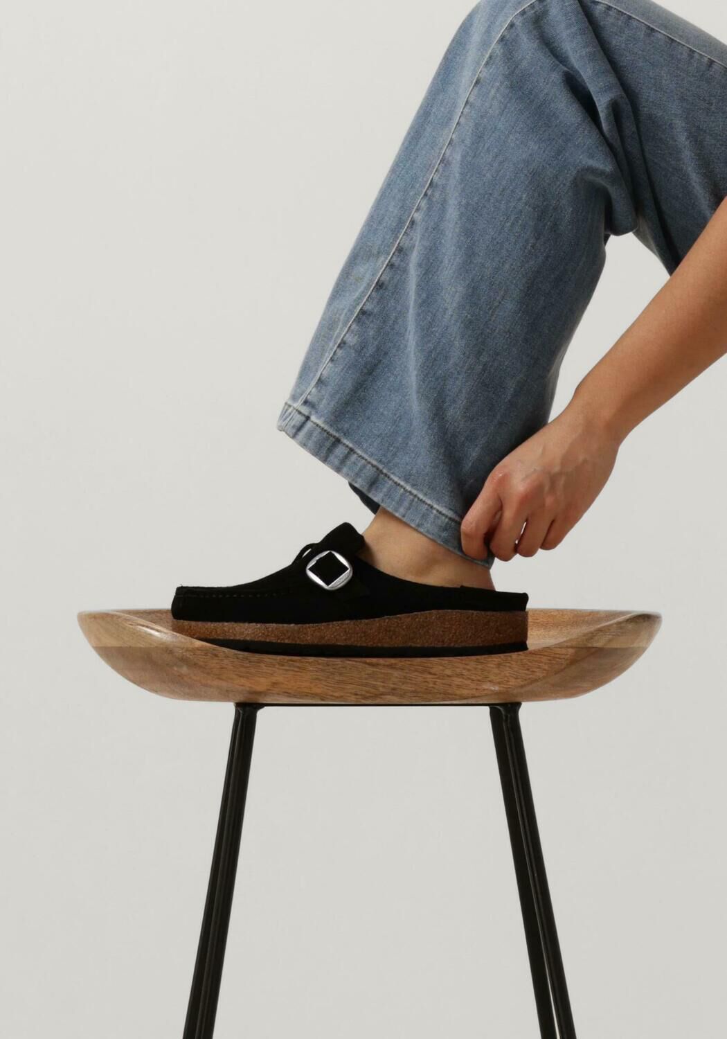 BIRKENSTOCK BUCKLEY DAMES Chaussures &agrave; enfiler en noir - large