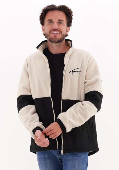 TOMMY JEANS Jack TJM MIX MEDIA RETRO JACKET Écru - large