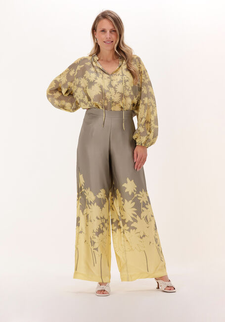 Gele OTTOD'AME Wijde broek PANTALONE - large