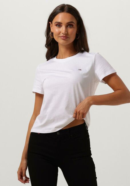 TOMMY JEANS T-shirt TJW REGULAR JERSEY C NECK en blanc - large