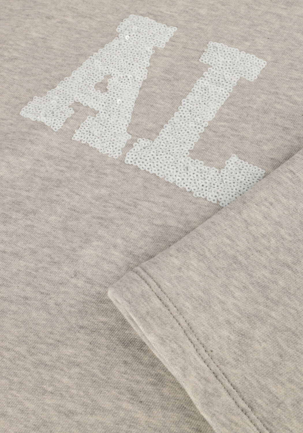 Lichtgrijze ALIX THE LABEL Sweater LADIES KNITTED SEQUINCE ALIX SWEAT T-SHIRT - large