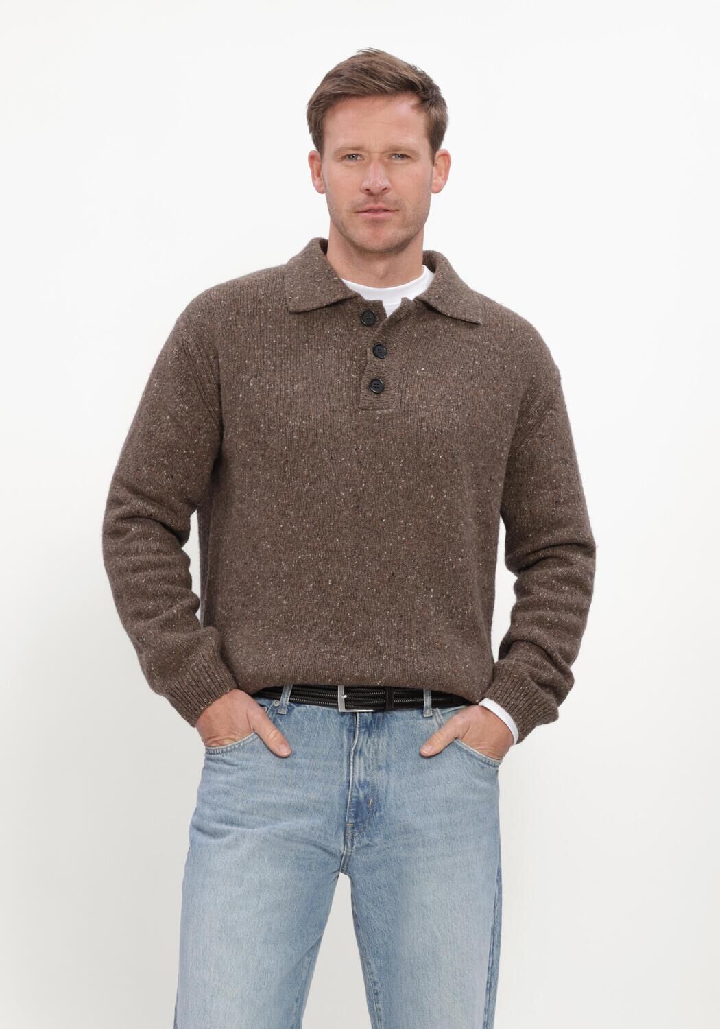 Bruine THE GOODPEOPLE Trui KPOLO - large