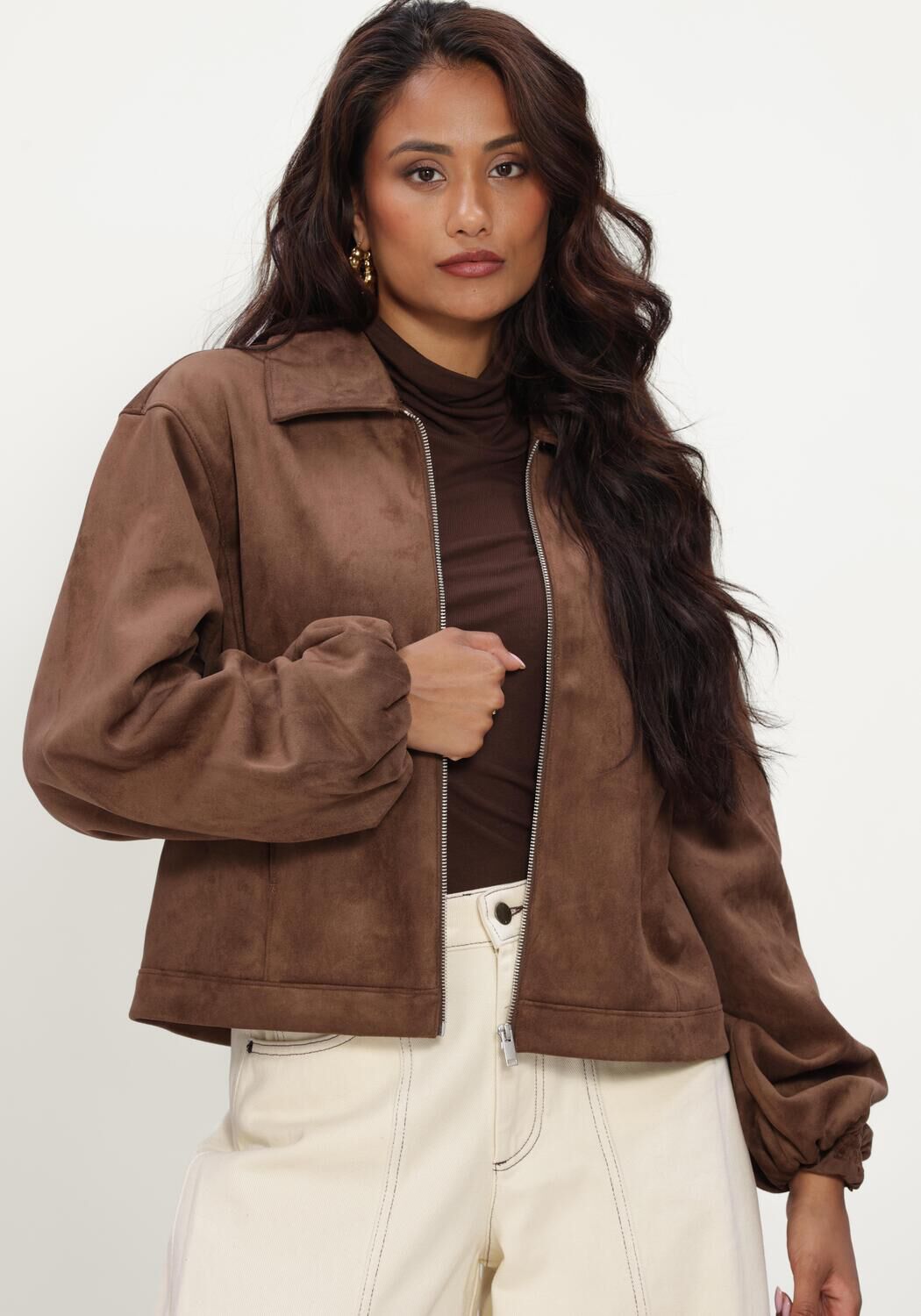 OBJECT Jack OBJDENNA L/S SHORT JACKET NOOS en marron - large
