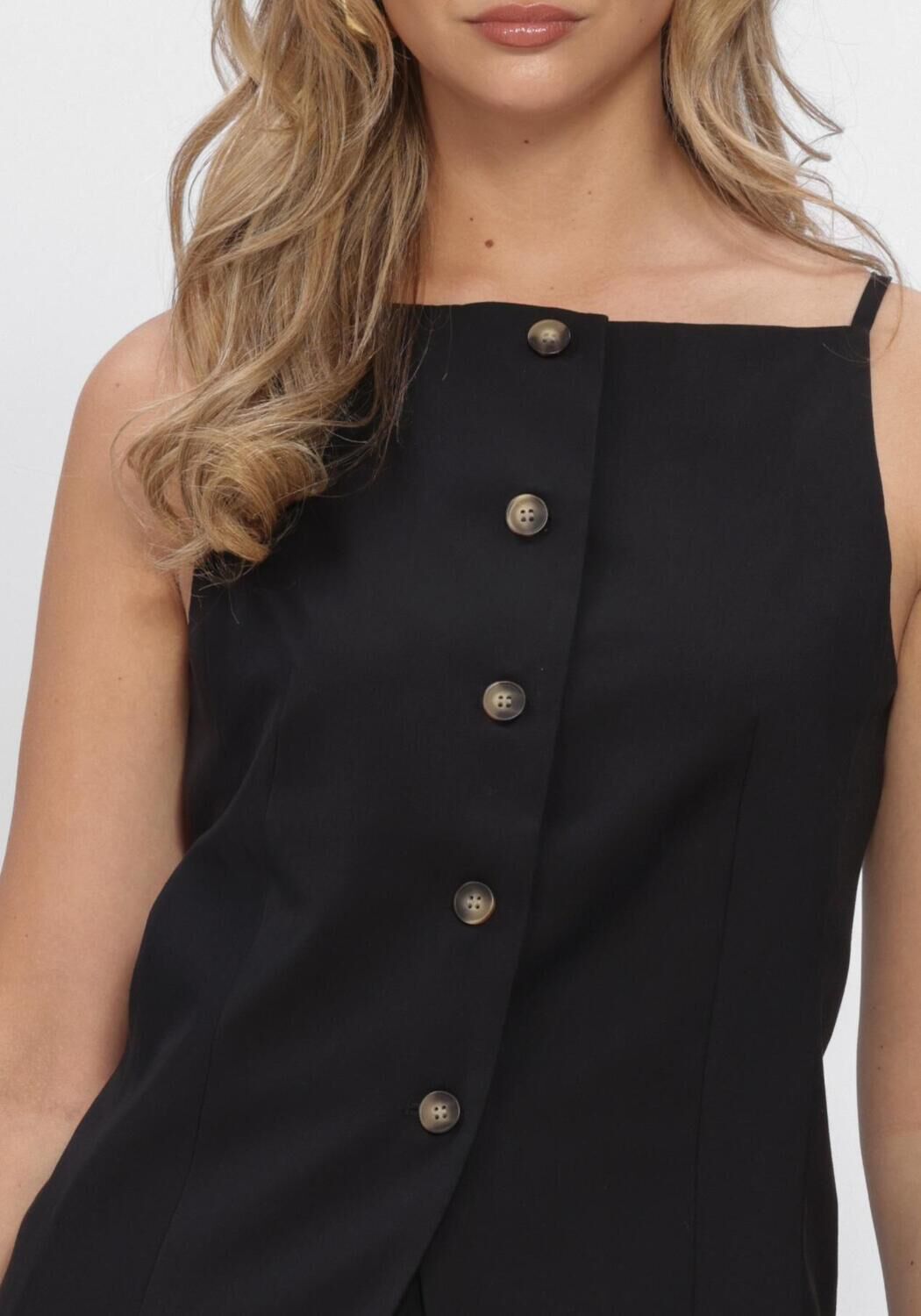 Zwarte WITHBLACK Tops & T-shirts WBLMARITSA WAISTCOAT - large