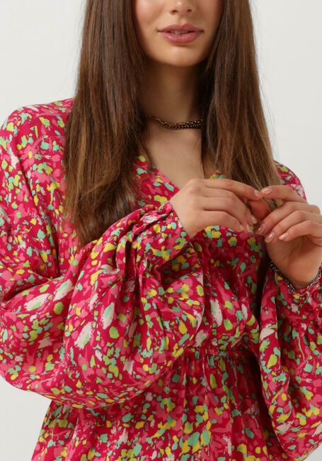 ALIX THE LABEL Mini robe LADIES WOVEN FLORAL WRAP DRESS en rose - large