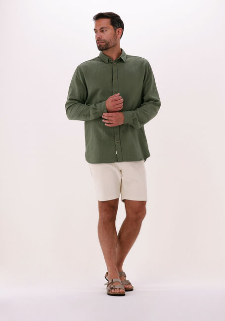 Olijf ANERKJENDT Casual overhemd AKKONRAD MUSSELIN SHIRT - large