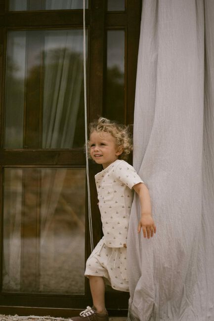 Ecru LIL' ATELIER Korte broek NMMFREDE LOOSE SHORTS Ecru LIL' ATELIER Korte broek NMMFREDE LOOSE SHORTS - large