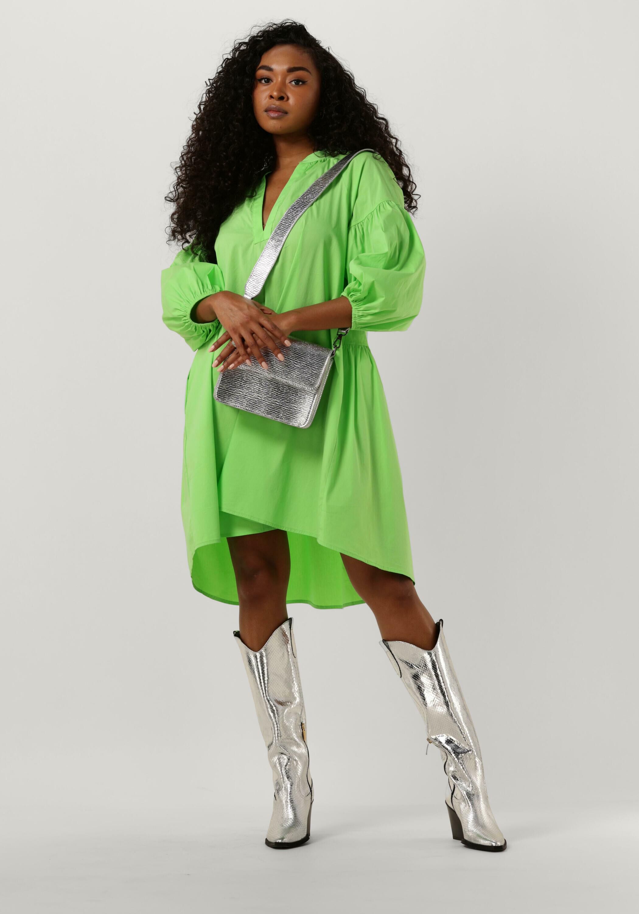 Groene DEVOTION Mini jurk AZURITIS Omoda