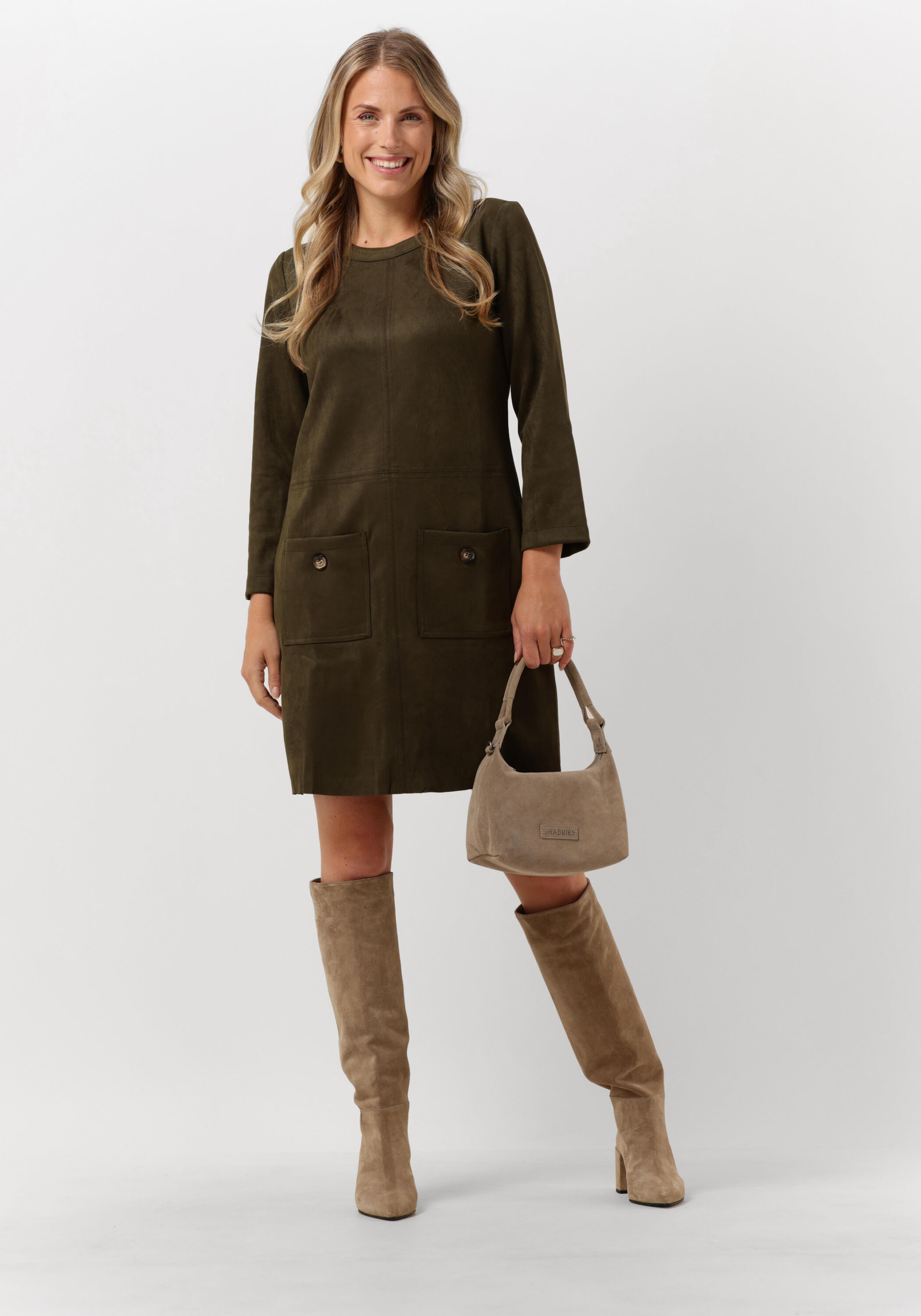 Suedine jurk top