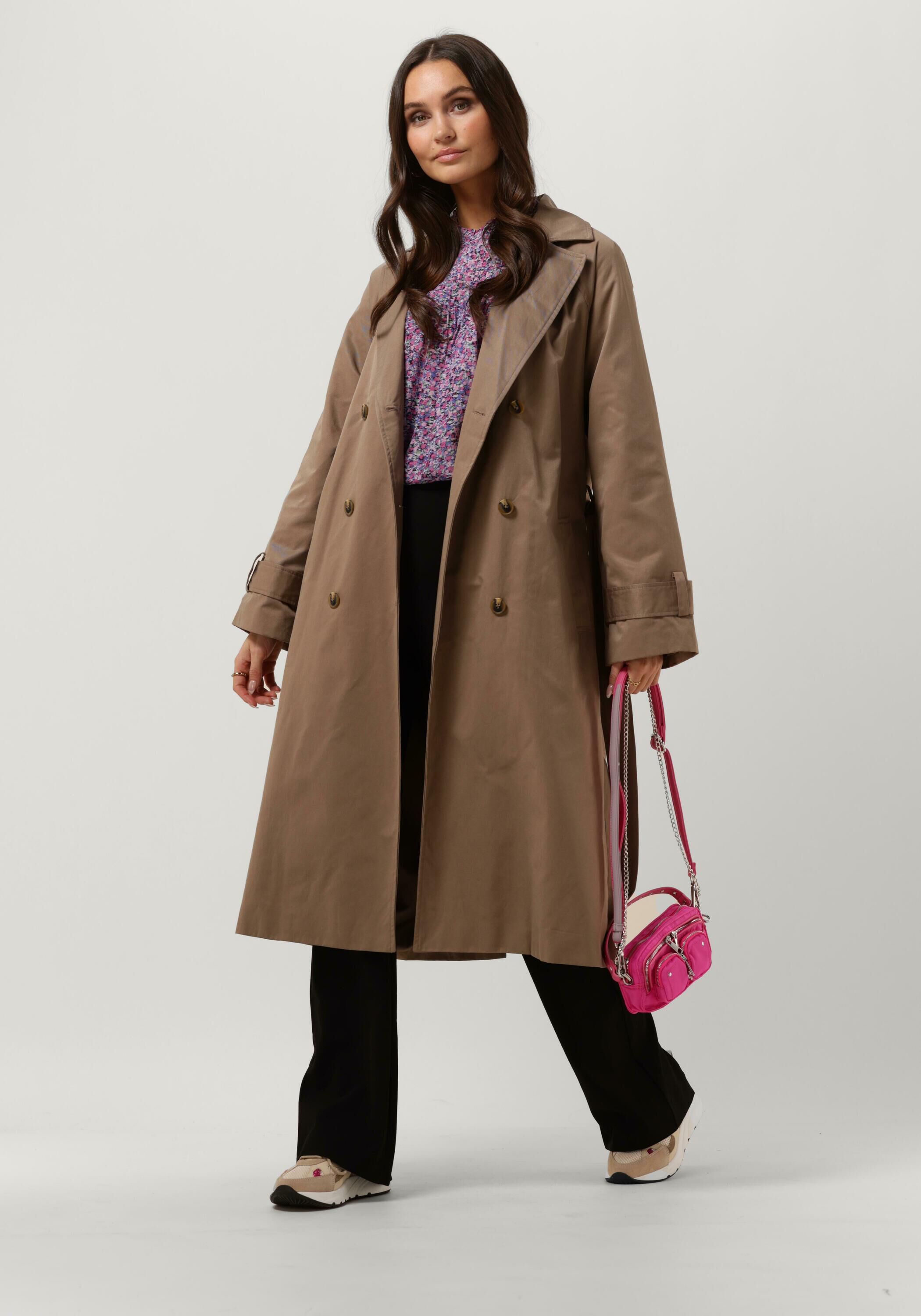 Beige OBJECT OBJCLARA KEILY TRENCH COAT Omoda