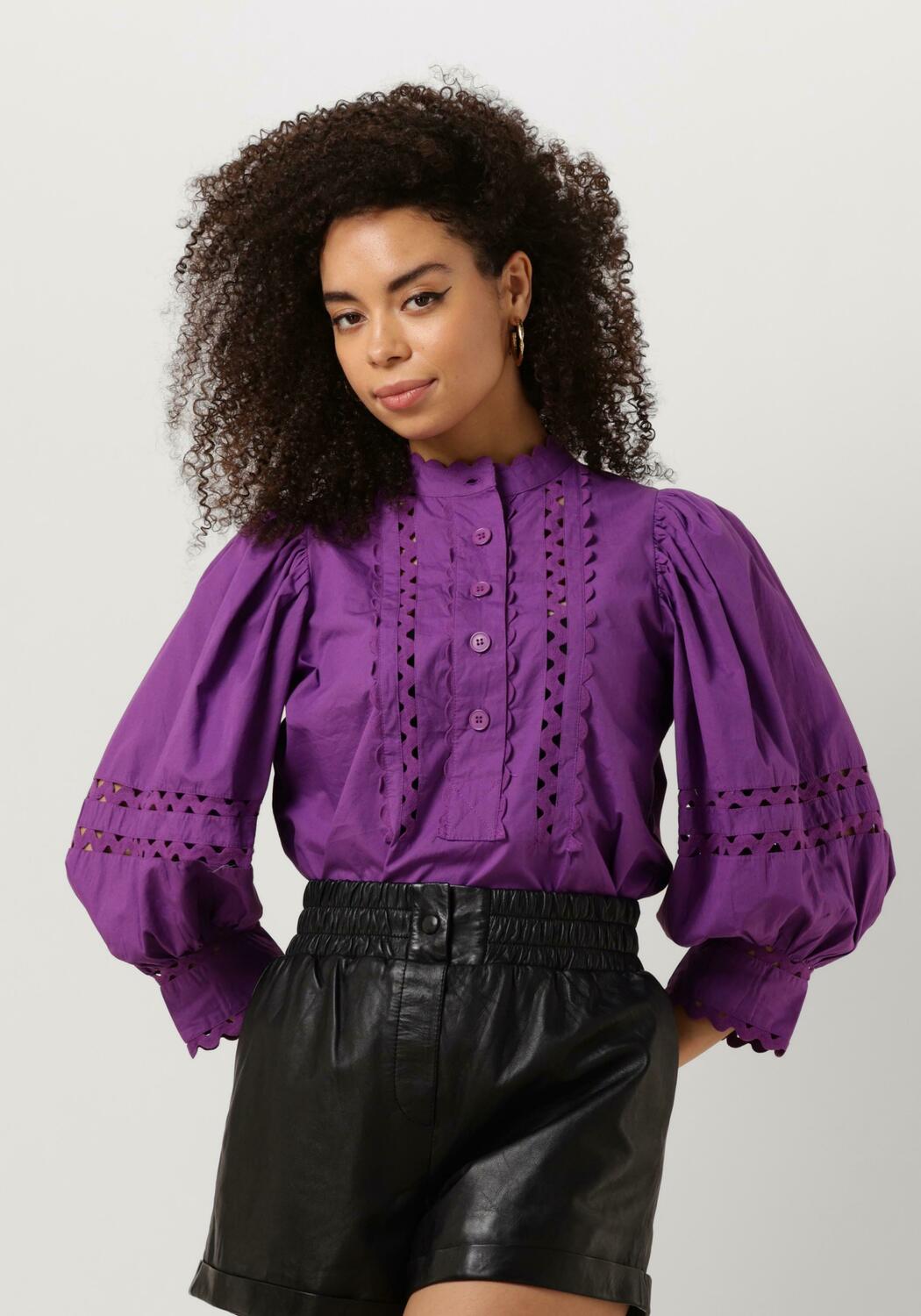 Paarse ANTIK BATIK RODA BLOUSE | Omoda