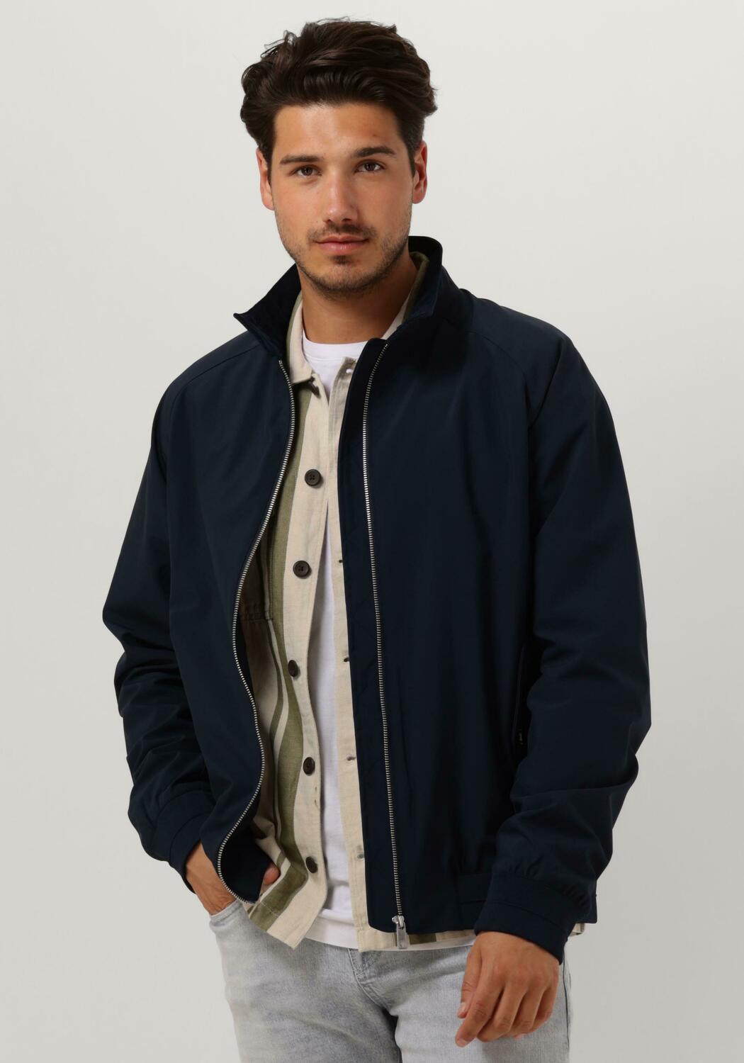 SCOTCH SODA Jack CLASSIC HARRINGTON SOFT SHELL JACKET Bleu fonc