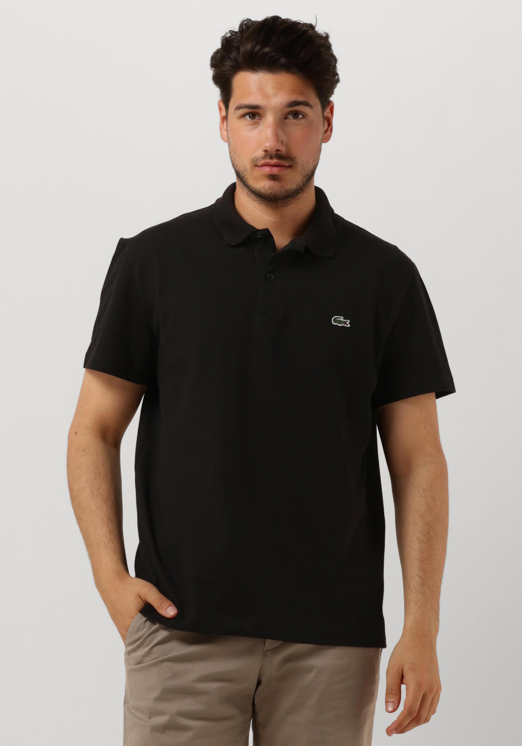 Polo noir deals homme lacoste
