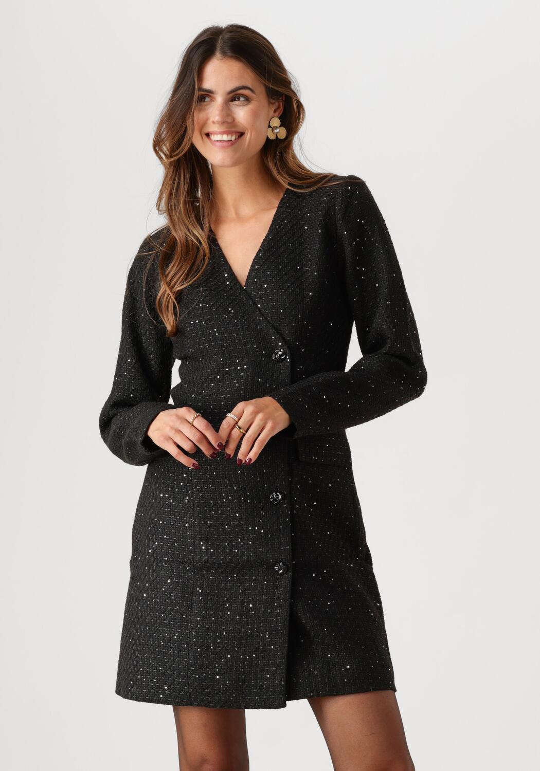 Zwarte FREEBIRD Mini jurk DAFNA DRESS Omoda