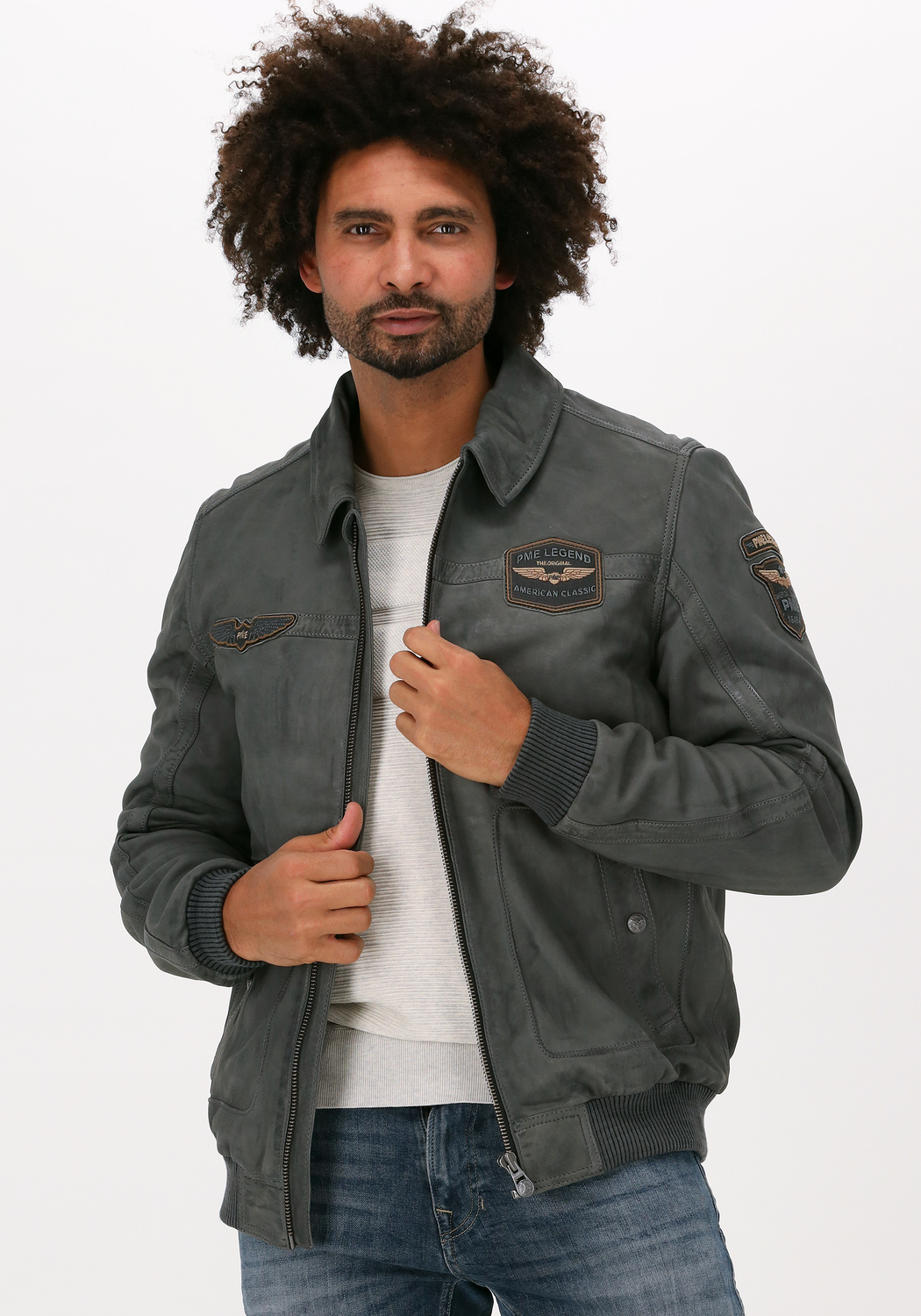 Goneryl Gooi Vegetatie Olijf PME LEGEND Jack BOMBER JACKET SUMMER HUDSON DURABLE TANNED | Omoda