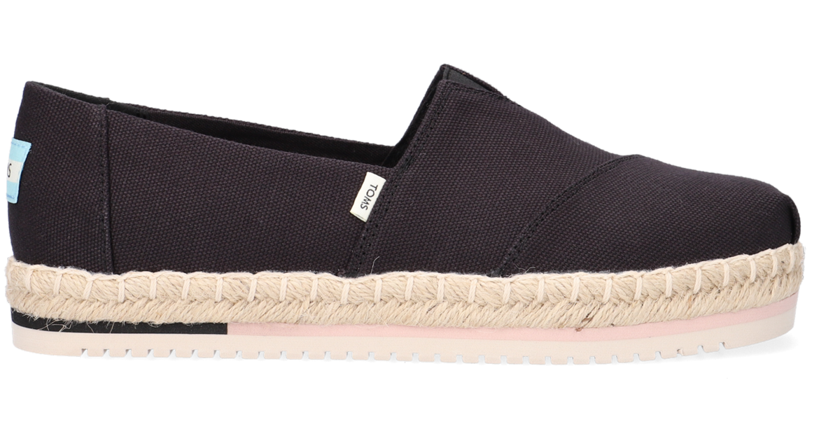 TOMS Espadrilles ALPARGATA PLATFORM ROPE en noir | Omoda