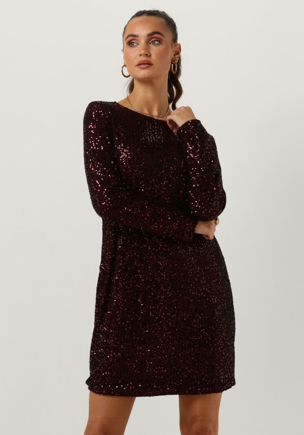 Amara suede jurk - Bordeaux