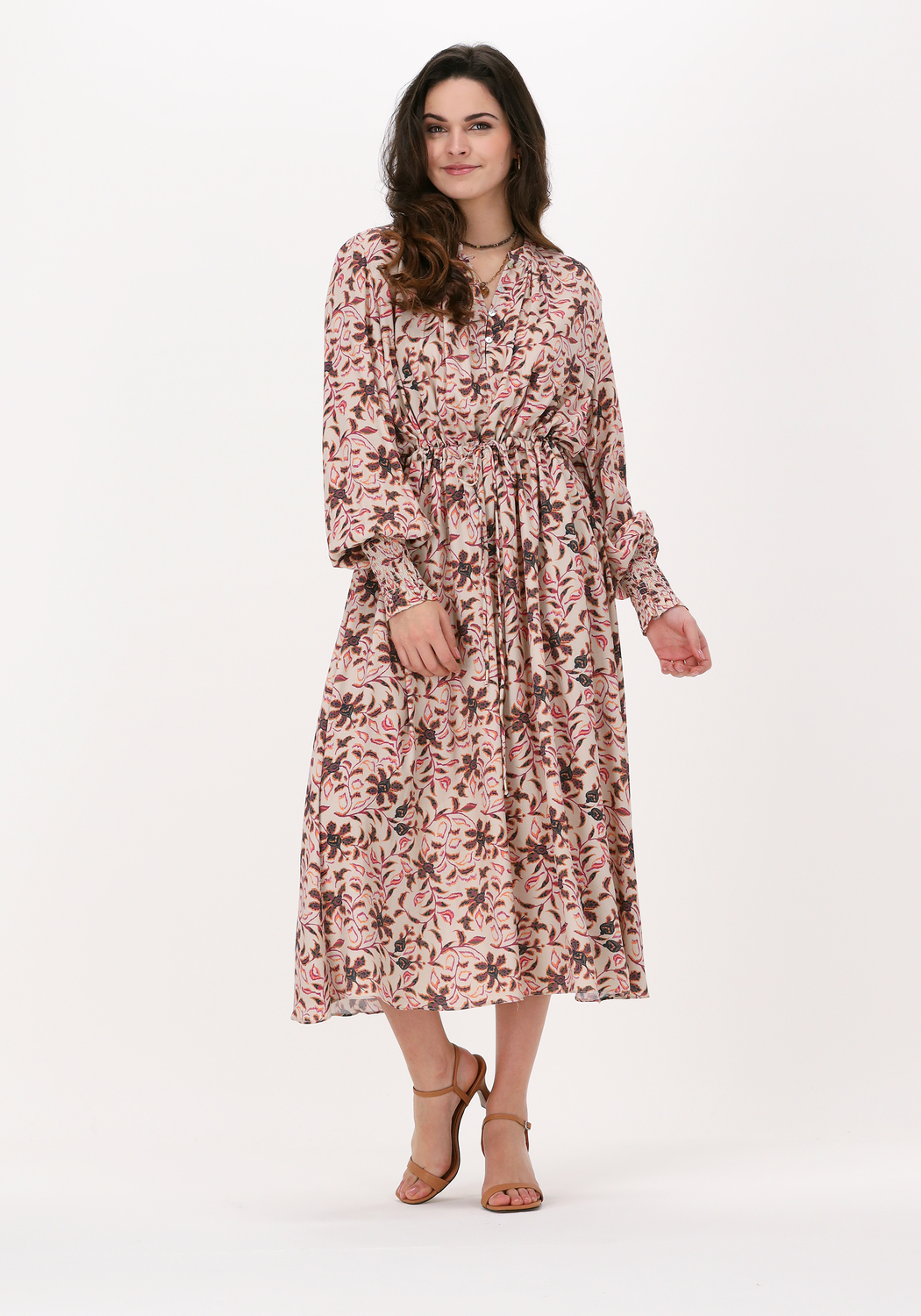 Multi MOS MOSH Midi jurk MASCHA PARIS LS DRESS Omoda