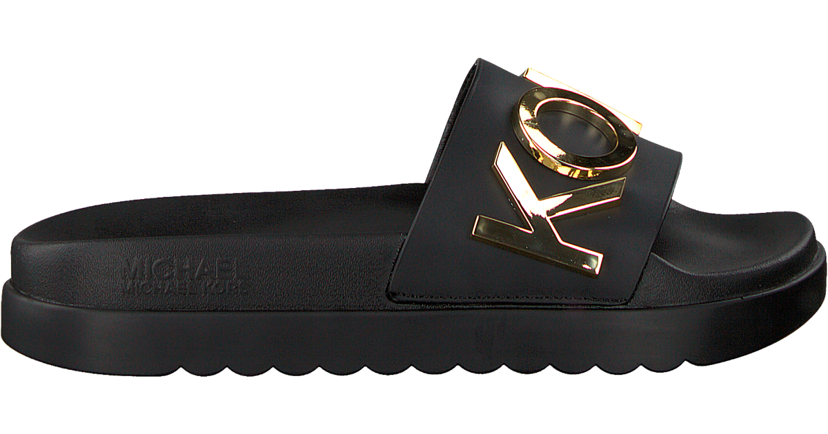 MICHAEL KORS Tongs CORTLANDT SPORT SLIDE en noir | Omoda