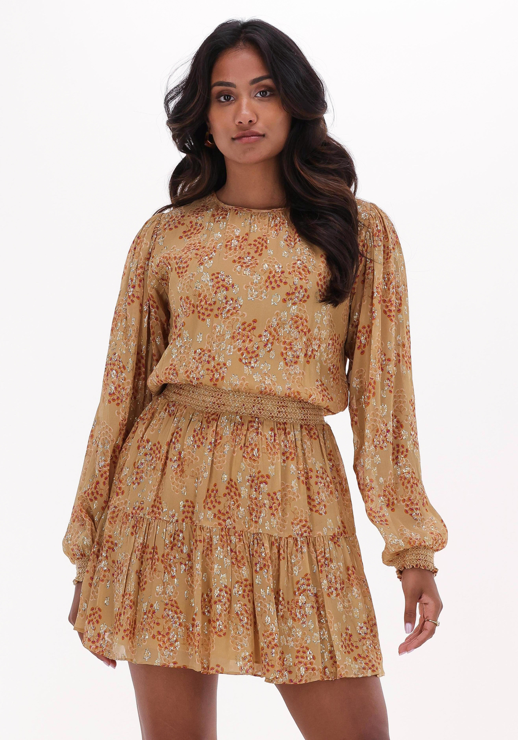 Robe GUESS En Dentelle Kaki - Taille XS/34 - Style Midi Moulant